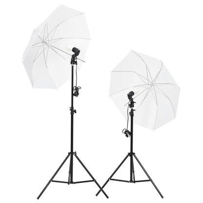 vidaXL Kit de studio photo avec éclairage et toile de fond
