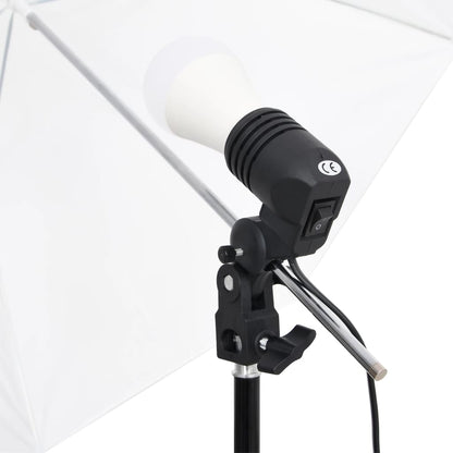 vidaXL Kit de studio photo avec éclairage et toile de fond