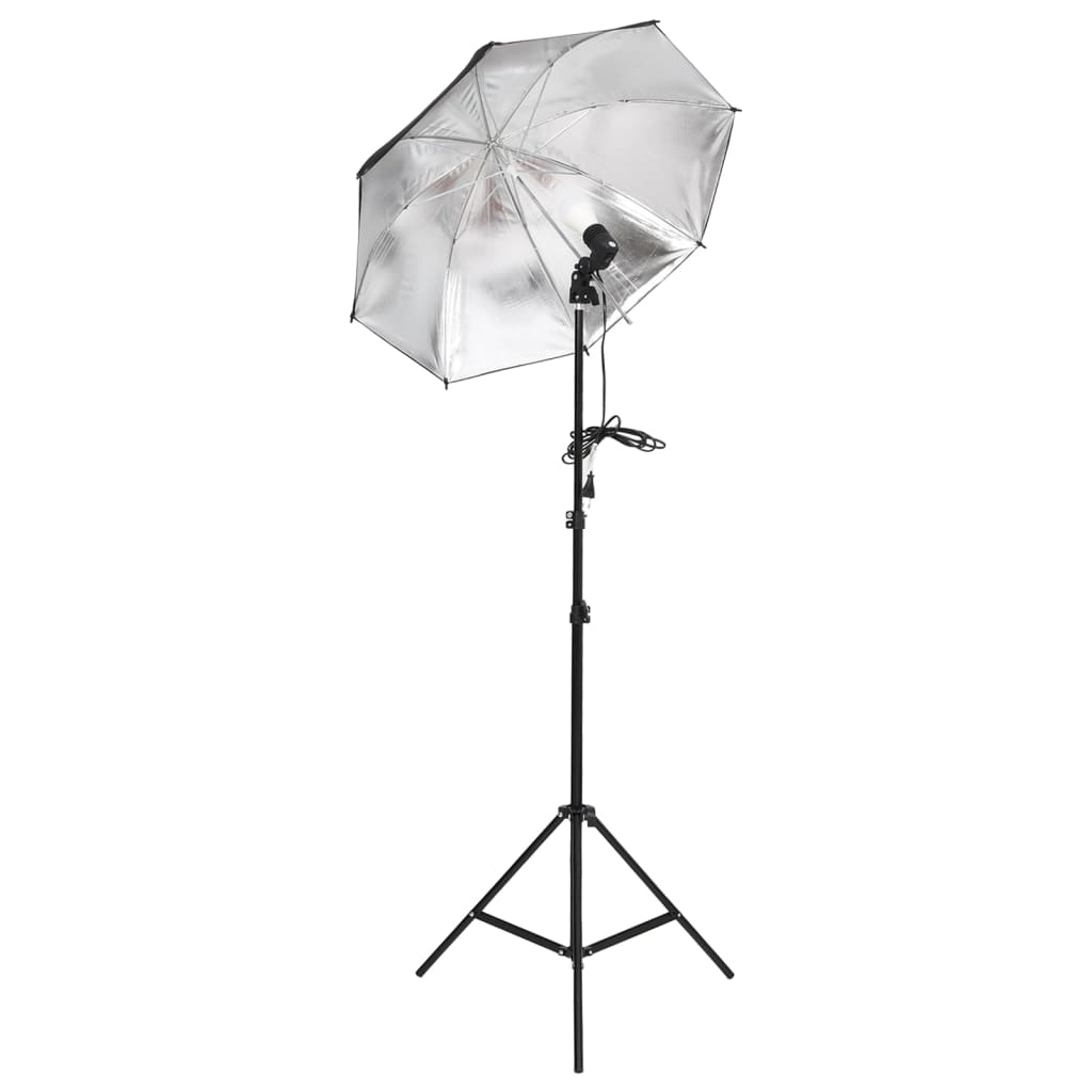 vidaXL Kit de studio photo avec éclairage et toile de fond