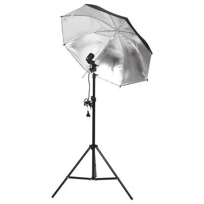 vidaXL Kit de studio photo avec éclairage et toile de fond