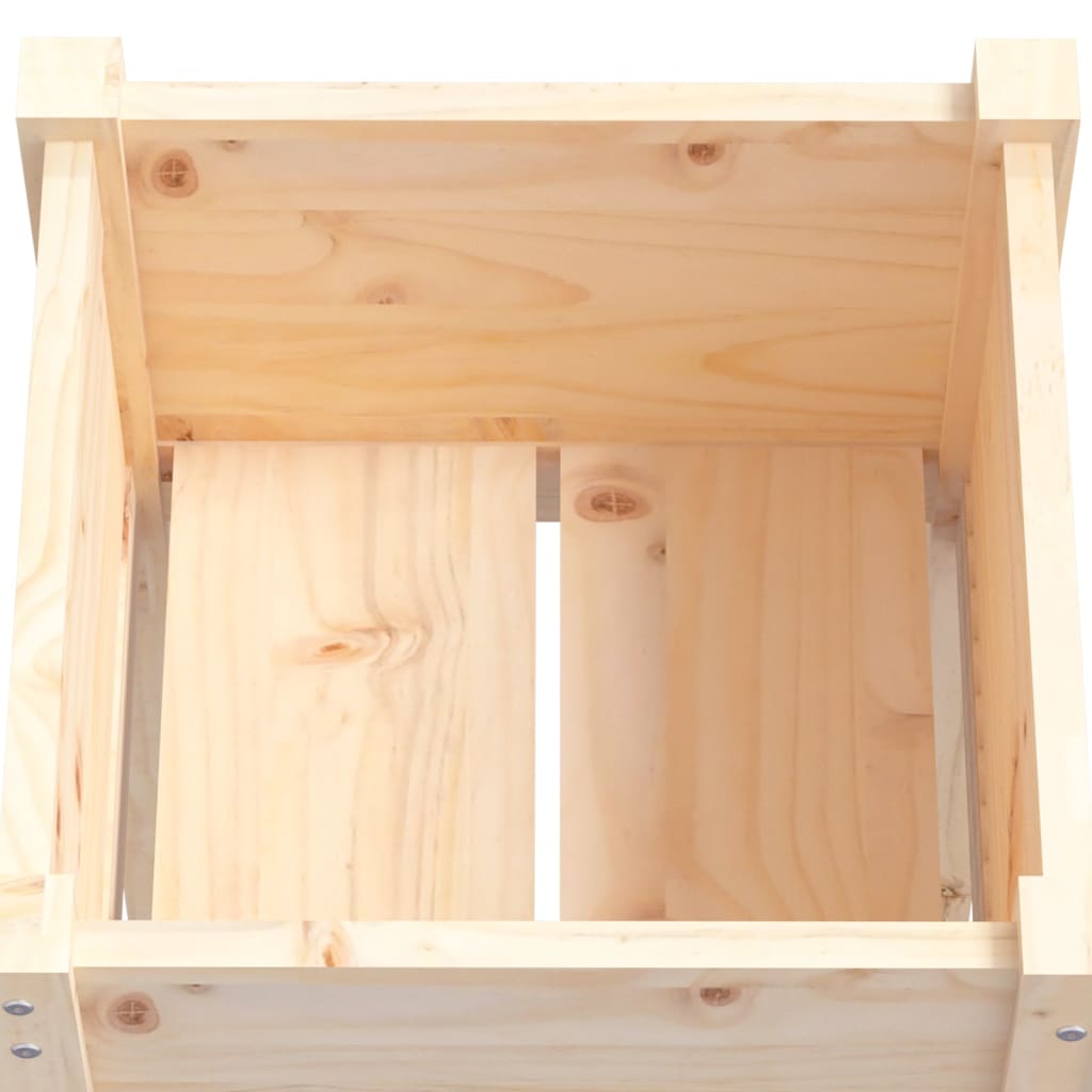 vidaXL Jardinières d'extérieur 2 pcs 40x40x70 cm bois de pin massif