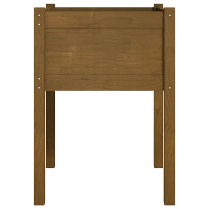 vidaXL Jardinières 2 pcs Marron miel 50x50x70 cm Bois de pin massif