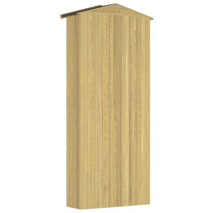 vidaXL Abri à outils de jardin 87x33x222 cm Bois de pin imprégné