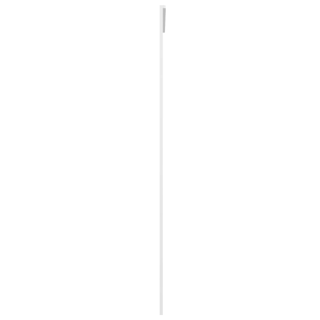 vidaXL Porte coulissante Verre ESG dépoli et aluminium 90x205 cm Blanc