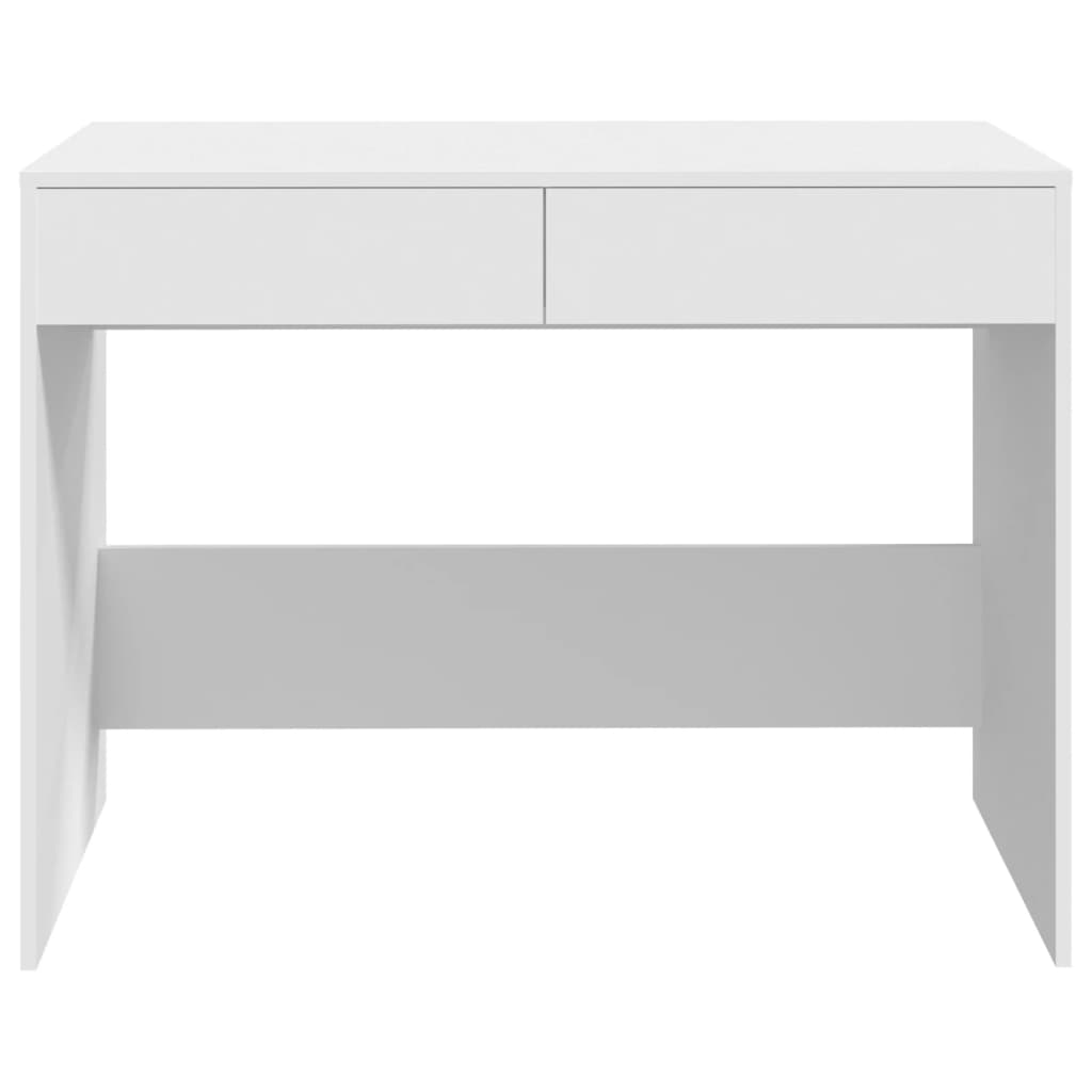 vidaXL Bureau Blanc 101x50x76,5 cm Aggloméré
