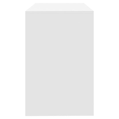 vidaXL Bureau Blanc 101x50x76,5 cm Aggloméré