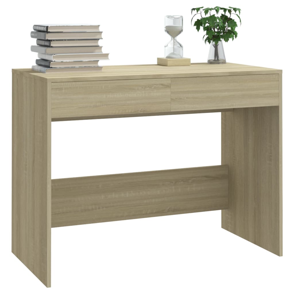 vidaXL Bureau Chêne sonoma 101x50x76,5 cm Aggloméré