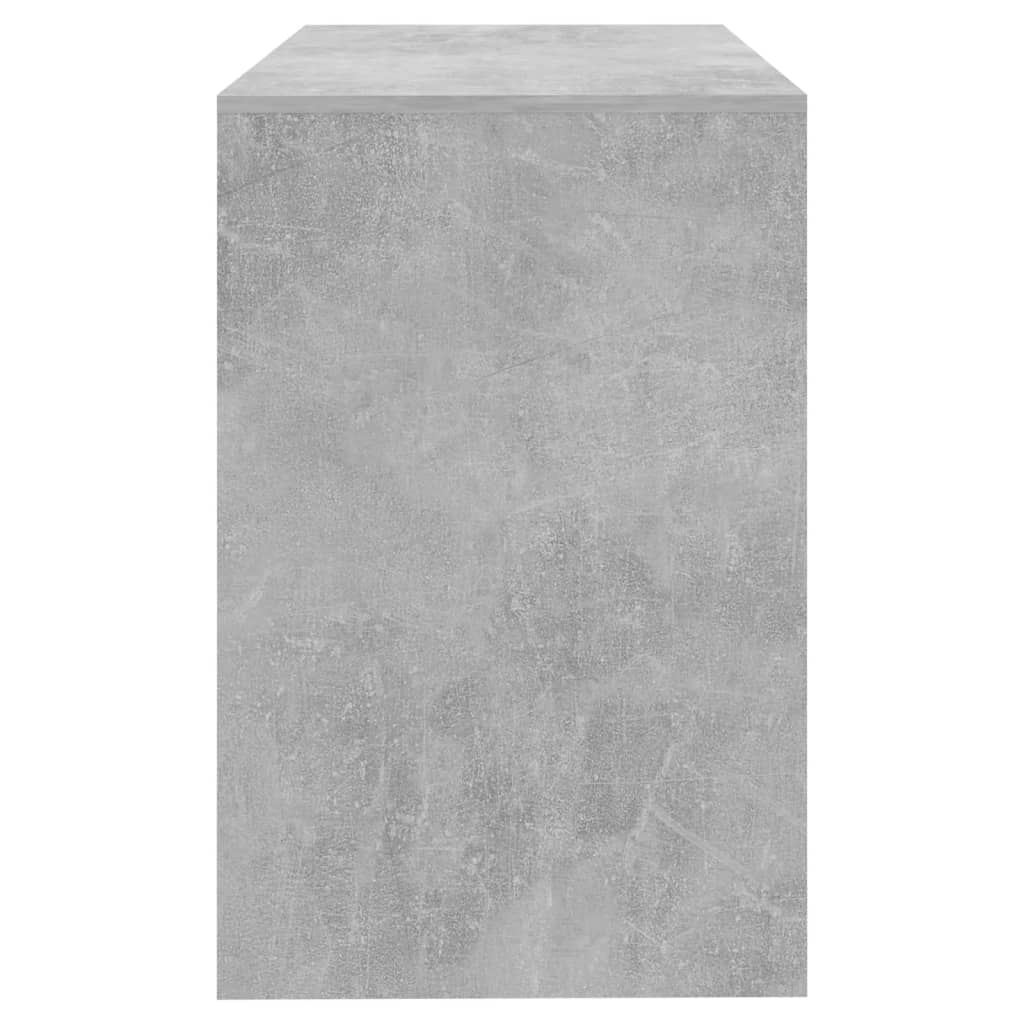 vidaXL Bureau Gris béton 101x50x76,5 cm Aggloméré