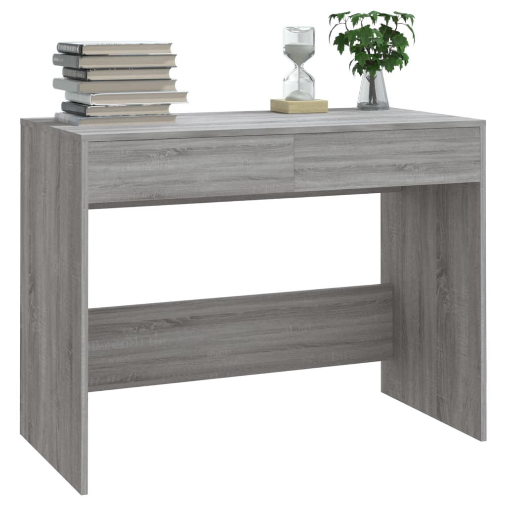 vidaXL Bureau Sonoma gris 101x50x76,5 cm Aggloméré