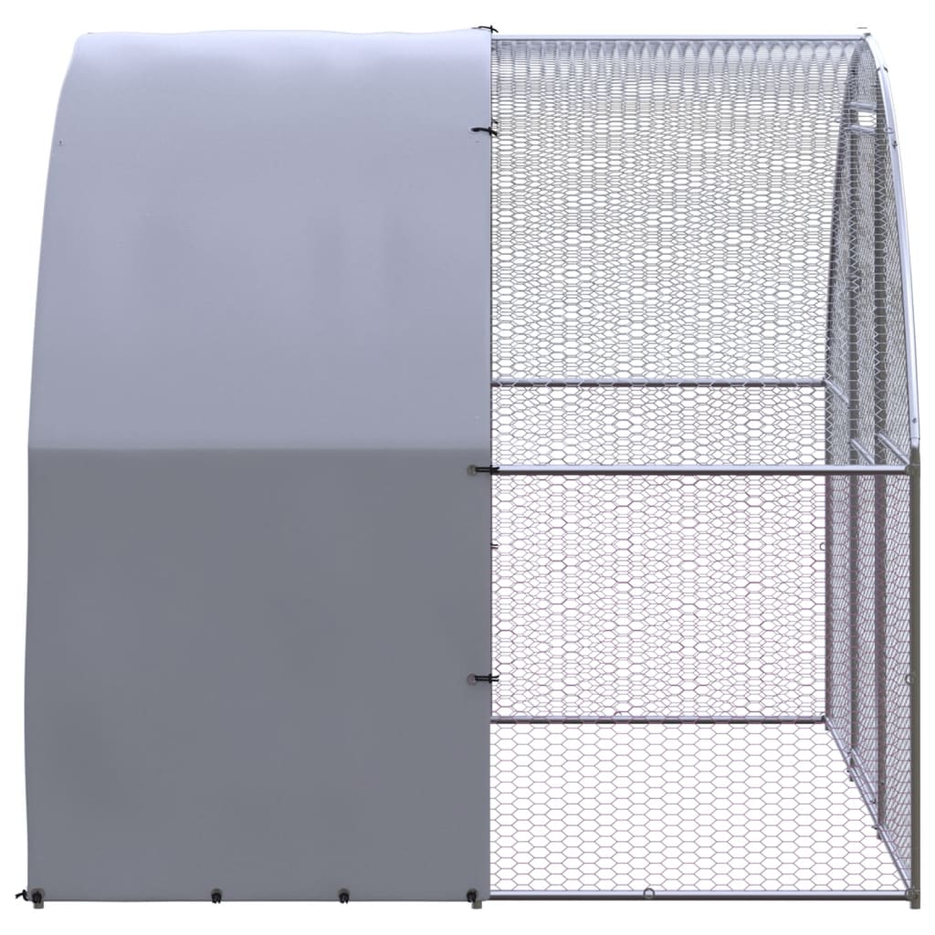 vidaXL Poulailler d'extérieur 3x2x2 m Acier galvanisé