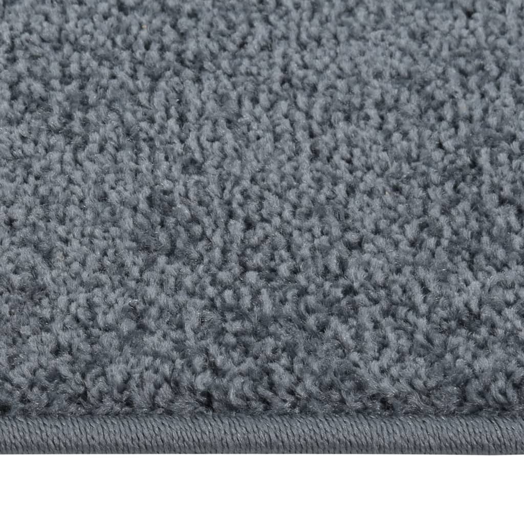 vidaXL Tapis à poils courts 160x230 cm Anthracite