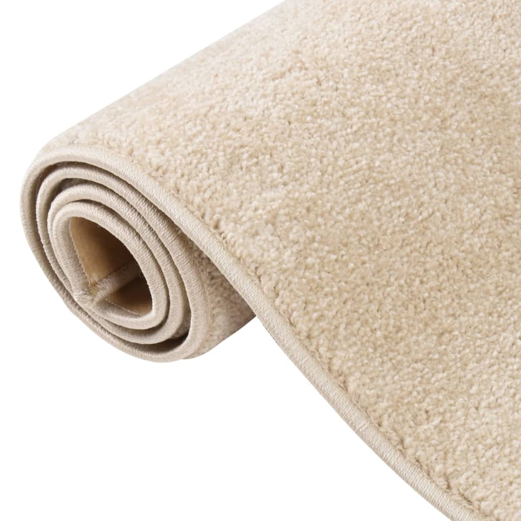 vidaXL Tapis à poils courts 160x230 cm Beige