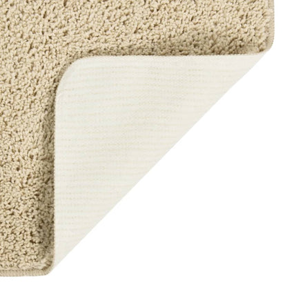 vidaXL Tapis shaggy antidérapant Crème 140x200 cm