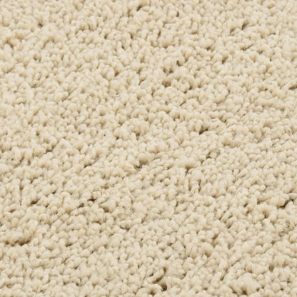 vidaXL Tapis shaggy antidérapant Crème 160x230 cm