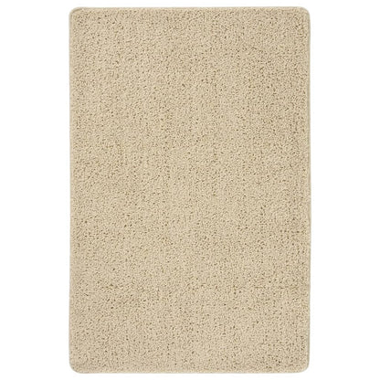 vidaXL Tapis shaggy antidérapant Crème 200x290 cm