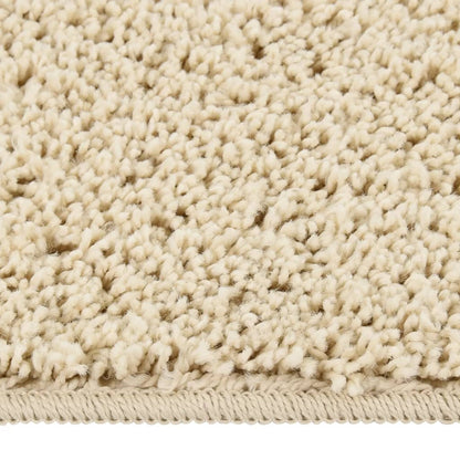 vidaXL Tapis shaggy antidérapant Crème 200x290 cm