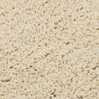 vidaXL Tapis shaggy antidérapant Crème 200x290 cm