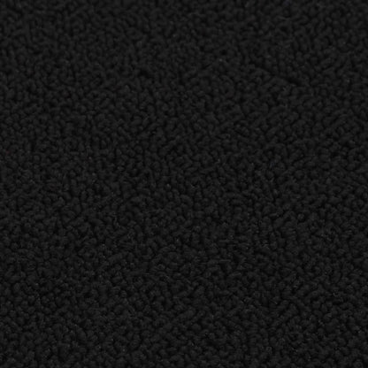 vidaXL Tapis d'escalier antidérapants 15pcs 60x25cm Noir Rectangulaire