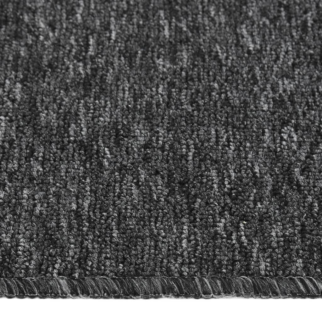 vidaXL Tapis d'escalier 15 pcs 75x20 cm Anthracite Rectangulaire