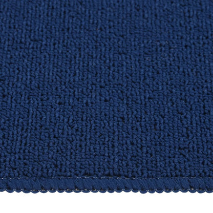vidaXL Tapis d'escalier 15 pcs 60x25 cm Bleu marine Rectangulaire