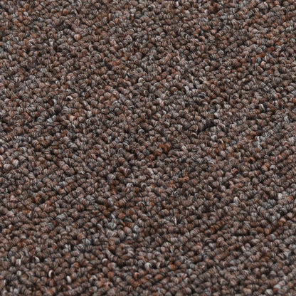 vidaXL Tapis escalier antidérapants 15pcs 75x20cm Marron Rectangulaire