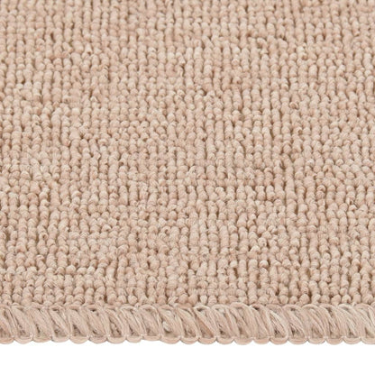vidaXL Tapis escalier antidérapants 15 pcs 75x20cm Beige Rectangulaire