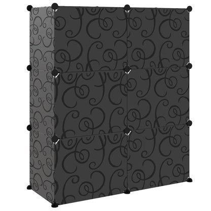 vidaXL Étagère à chaussures Noir 84,5x31x93,5 cm PP
