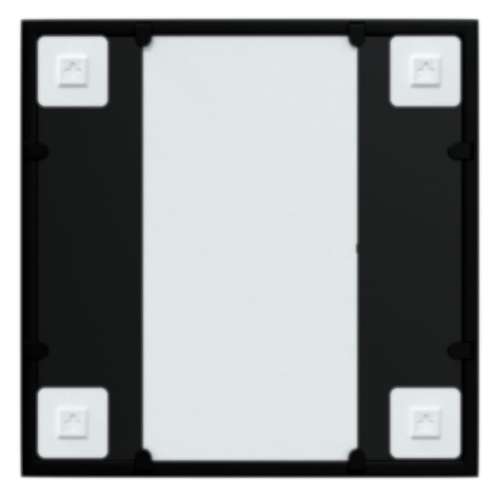 vidaXL Miroir mural Noir 40x40 cm métal