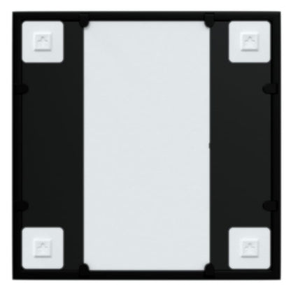 vidaXL Miroir mural Noir 40x40 cm métal