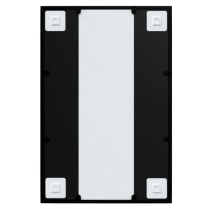 vidaXL Miroir mural noir 60x40 cm métal