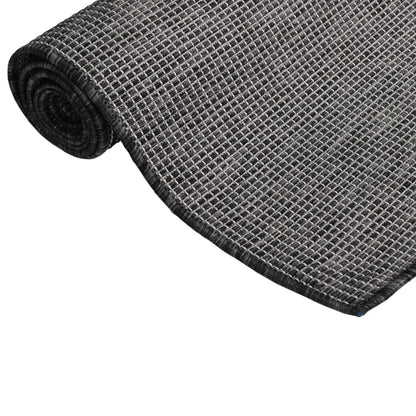vidaXL Tapis à tissage plat d'extérieur 200x280 cm Gris