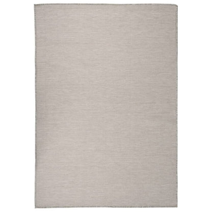 vidaXL Tapis à tissage plat d'extérieur 160x230 cm Taupe