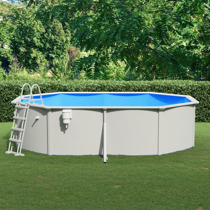 vidaXL Piscine avec échelle de sécurité 490x360x120 cm