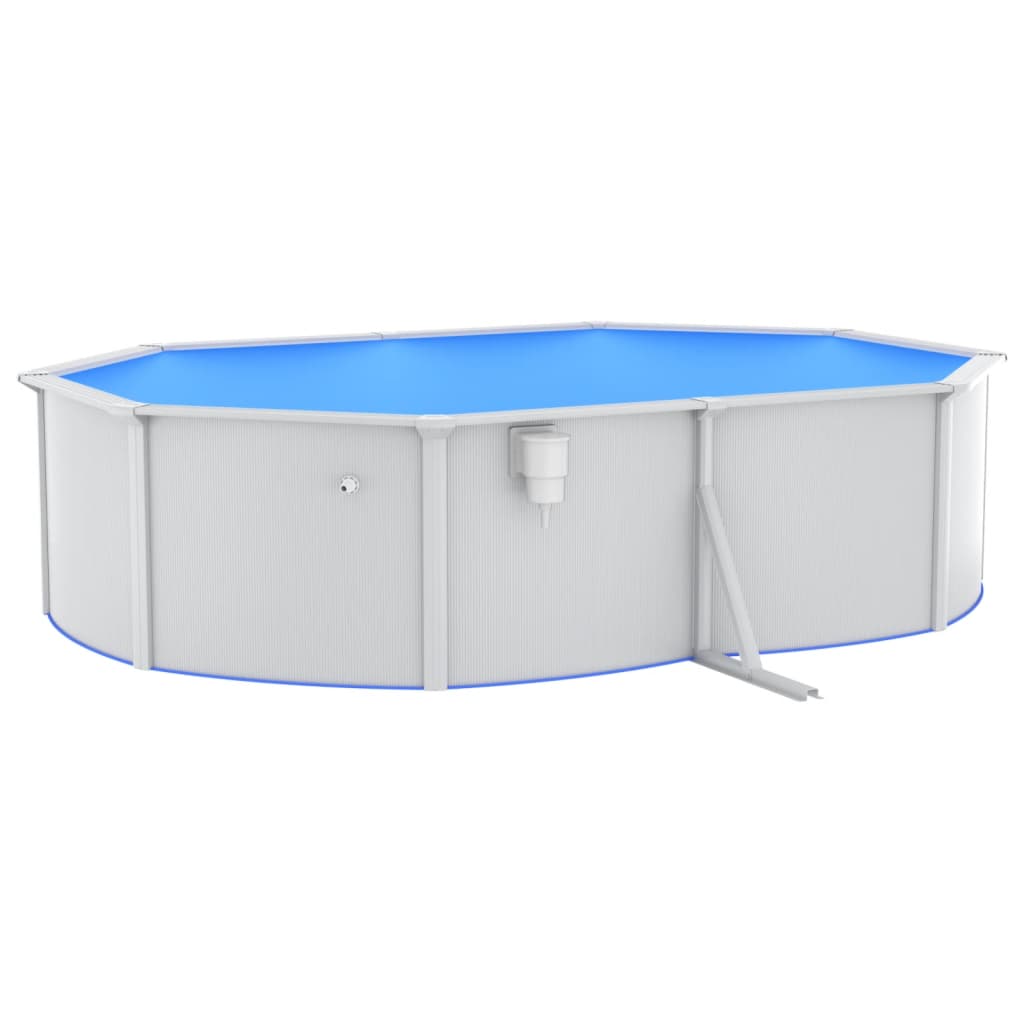 vidaXL Piscine avec pompe filtrante à sable et échelle 490x360x120 cm