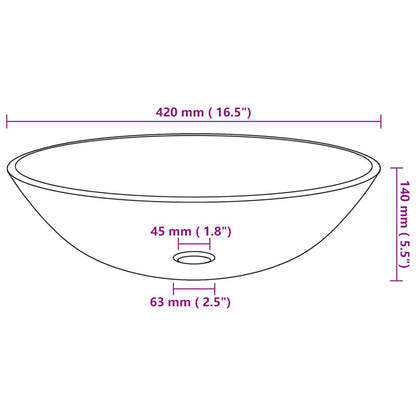 vidaXL Lavabo de bain avec robinet et drain à poussoir Verre trempé