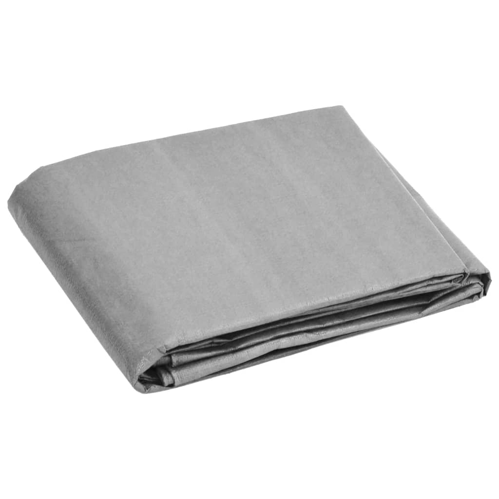 vidaXL Bâche 180 g/m² 3x4 m Gris PEHD