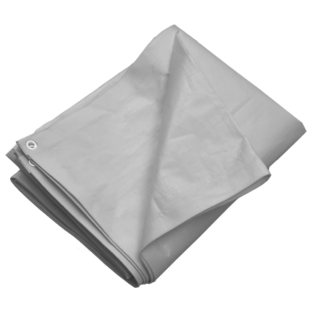 vidaXL Bâche 260 g/m² 4x5 m Gris PEHD