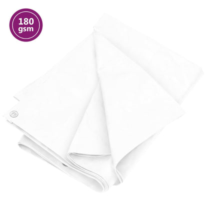 vidaXL Bâche 180 g/m² 3x3 m Blanc PEHD