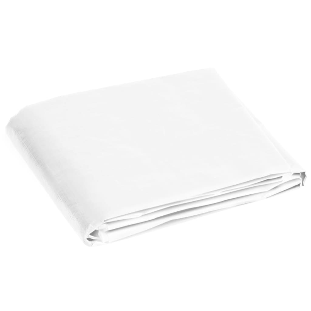 vidaXL Bâche 180 g/m² 3x4 m Blanc PEHD