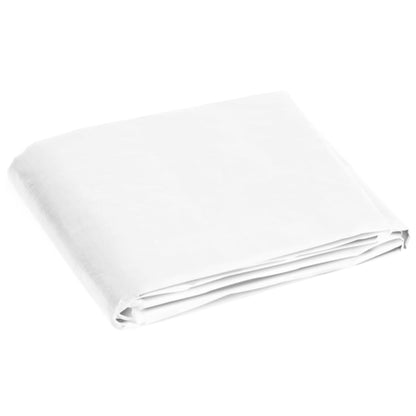 vidaXL Bâche 180 g/m² 4x4 m Blanc PEHD