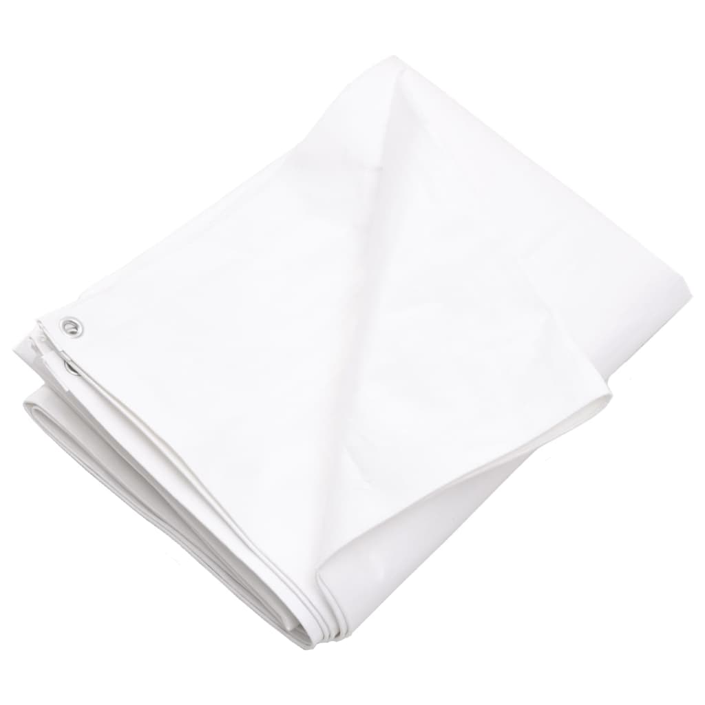 vidaXL Bâche 260 g/m² 4x6 m Blanc PEHD