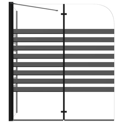 vidaXL Cabine de douche à rayures 120x68x130 cm Verre trempé