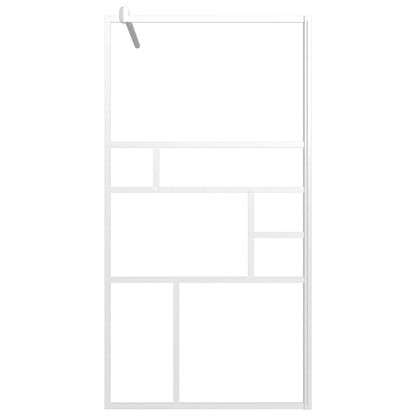 vidaXL Paroi de douche 100x195 cm ESG Verre Blanc