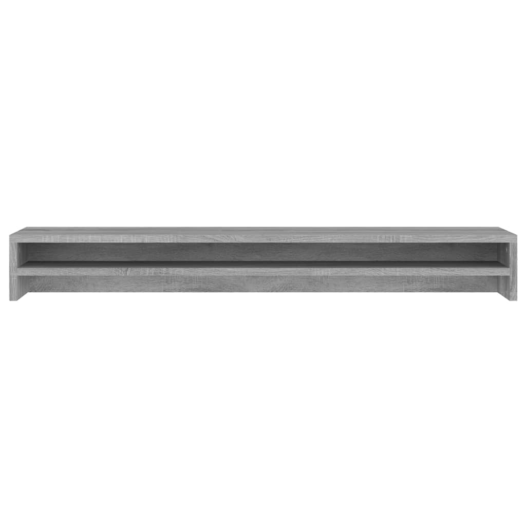 vidaXL Support de moniteur Sonoma gris 100x24x13 cm Bois d'ingénierie