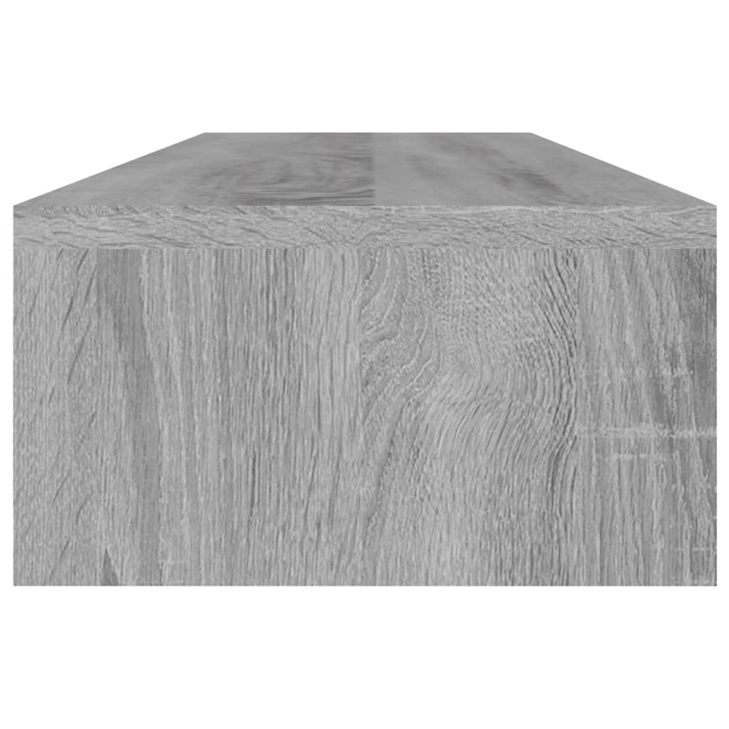 vidaXL Support de moniteur Sonoma gris 100x24x13 cm Bois d'ingénierie
