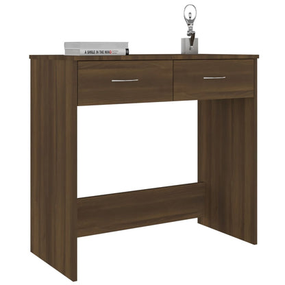 vidaXL Bureau Chêne marron 80x40x75 cm Bois d'ingénierie