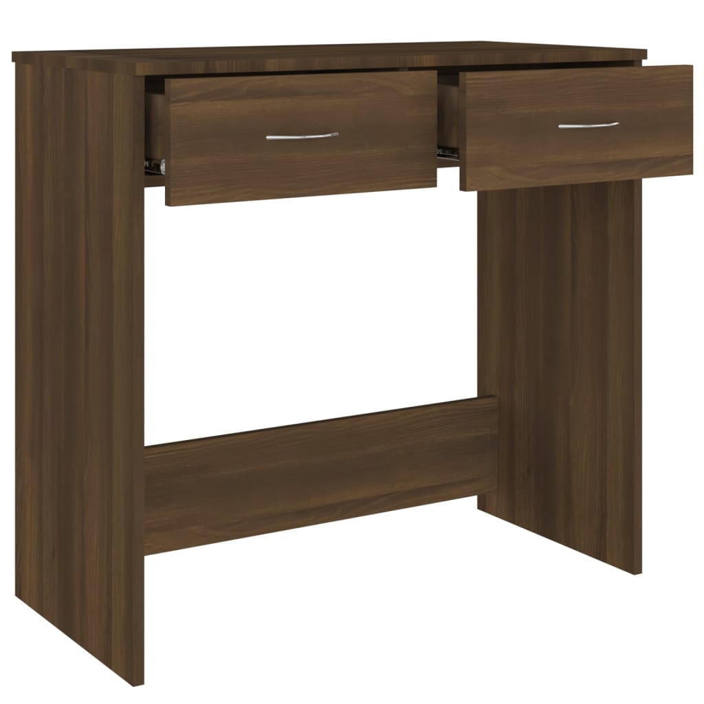 vidaXL Bureau Chêne marron 80x40x75 cm Bois d'ingénierie