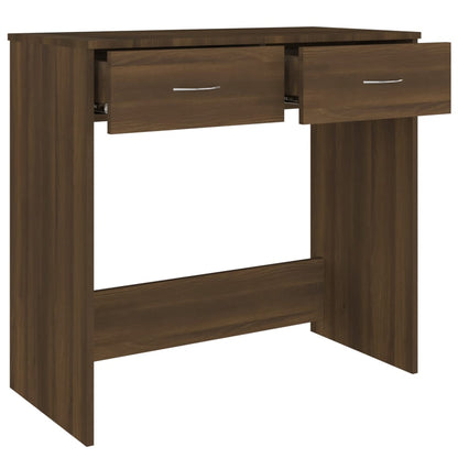 vidaXL Bureau Chêne marron 80x40x75 cm Bois d'ingénierie