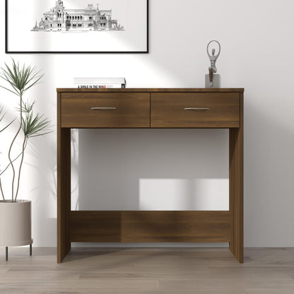 vidaXL Bureau Chêne marron 80x40x75 cm Bois d'ingénierie