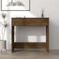 vidaXL Bureau Chêne marron 80x40x75 cm Bois d'ingénierie